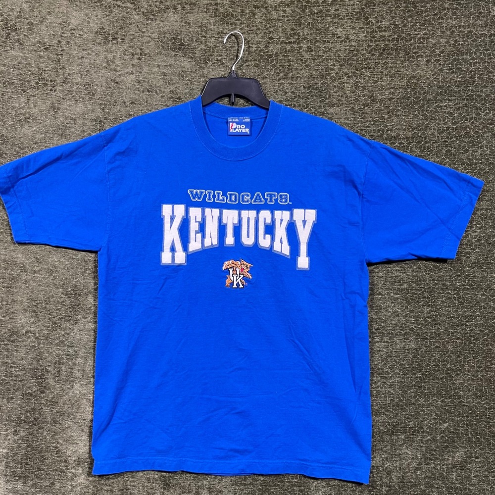 Pro Player T-Shirt Mens XL Blue Kentucky Wildcats NCAA Vintage 90s Made in USA